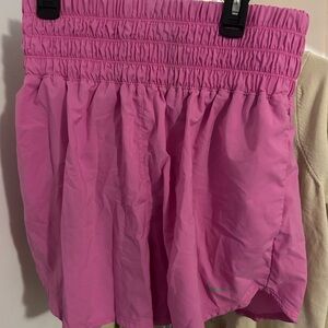 Nike Women’s Pink Athletic Shorts - Elastic Waist